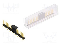 Connector: pin strips; pin header; male; PIN: 17; 2.54mm; SMT; 1x17