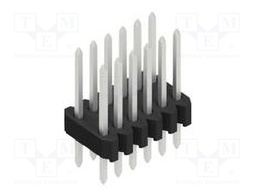 Connector: pin strips; pin header; male; PIN: 12; 1.27mm; THT; 2x6