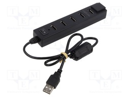 Hub USB; USB 2.0; PnP; Number of ports: 7; 480Mbps