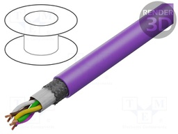 Wire; UNITRONIC® BUS LD FD P; 3x2x0.25mm2; wire; Cu; PUR; violet