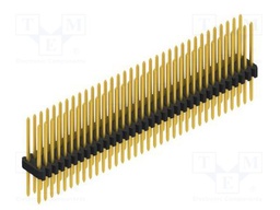 Connector: pin strips; pin header; male; PIN: 68; 1.27mm; THT; 2x34