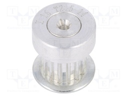 Belt pulley; T2.5; W: 4; 6mm; whell width: 16mm; Ø: 10.6mm; aluminium