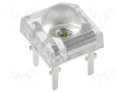 LED Super Flux; 7.62x7.62mm; yellow; 10000÷12000mcd; 30°; 50mA