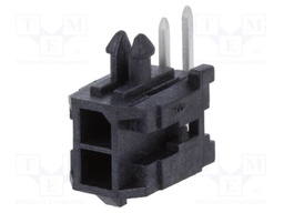 Socket; wire-board; male; Micro-Fit 3.0; 3mm; PIN: 2; THT; 5A; 600V