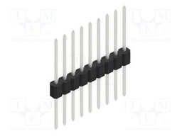 Connector: pin strips; pin header; male; PIN: 9; 1.27mm; THT; 1x9