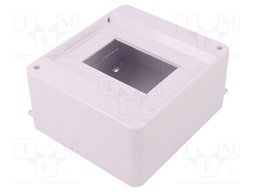 Enclosure: for modular components; IP30; white; No.of mod: 6; ABS
