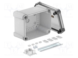 Enclosure: junction box; X: 151mm; Y: 191mm; Z: 126mm; polycarbonate