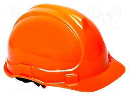 Protective helmet; orange; HDPE; -20÷50°C; Size: 53-59