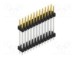 Connector: pin strips; pin header; male; PIN: 24; 2.54mm; THT; 2x12