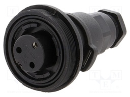 Connector: circular; plug; female; PIN: 3; Buccaneer Standard; IP68