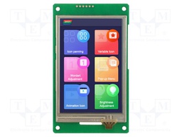 Display: TFT; 3.5"; 320x480; Illumin: LED; 16MBFLASH; RGB; 250cd/m2