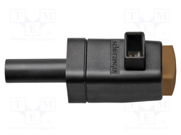 Laboratory clamp; brown; 60VDC; 16A; Contacts: nickel; -25÷90°C