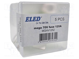 Fuse: fuse; 125A; 70VDC; automotive; 68mm; M8 screw; 68x16x10.5mm