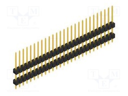 Connector: pin strips; pin header; male; PIN: 27; 2.54mm; THT; 1x27