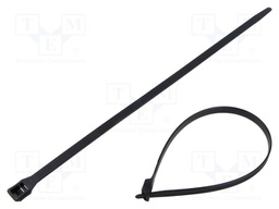 Cable tie; L: 358mm; W: 8.9mm; polyamide; 552N; black; Ømax: 100mm