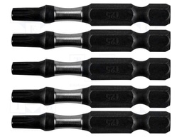 Screwdriver bit; Torx®; Kind: impact; Overall len: 50mm; 5pcs.