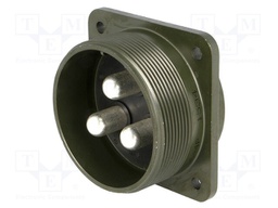 Connector: circular; Series: DS/MS; socket; male; PIN: 3; soldering