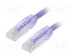 Patch cord; TX6™ PLUS,U/UTP; 6; stranded; Cu; LSZH; violet; Len: 1m