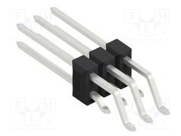 Connector: pin strips; pin header; male; PIN: 6; 2.54mm; SMT; 2x3