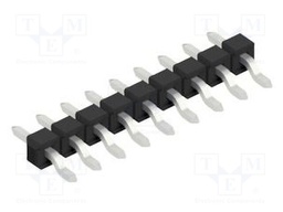 Connector: pin strips; pin header; male; PIN: 9; 2.54mm; SMT; 1x9