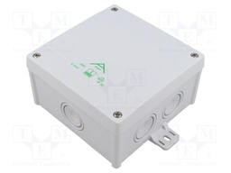 Enclosure: junction box; X: 127mm; Y: 127mm; Z: 70mm; IP66; grey; ABOX