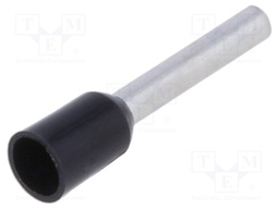 Bootlace ferrule; insulated; copper; Insulation: polyamide; 12mm