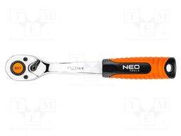 Rattle; 1/2"; with switch; 250mm; Teeth: 90