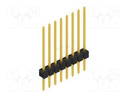 Connector: pin strips; pin header; male; PIN: 8; 2.54mm; THT; 1x8