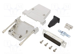 D-Sub; PIN: 25; male; shielded,with strain relief; straight