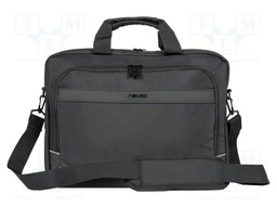 Laptop bag; black; poliester 1680D; Usable dim: 270x40x370mm
