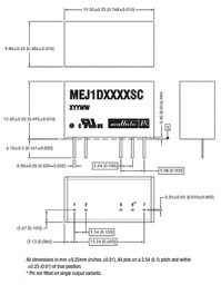 Converter: DC/DC; 1W; Uin: 21.6÷26.4V; Uout: 15VDC; Iout: 66mA; SIP
