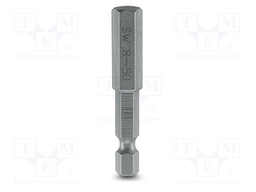 Screwdriver bit; Allen hex key; HEX 8mm; Overall len: 50mm