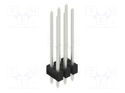 Connector: pin strips; pin header; male; PIN: 6; 2.54mm; THT; 2x3