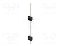 Connector: pin strips; pin header; male; PIN: 1; 2.54mm; THT; 1x1