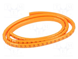Markers for cables and wires; Label symbol: 3; 1.1÷2.5mm; H: 3mm