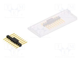 Connector: pin strips; pin header; male; PIN: 9; 2.54mm; SMT; 1x9