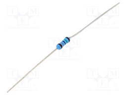 Resistor: thin film; THT; 15Ω; 600mW; ±5%; Ø2.5x6.5mm; 50ppm/°C
