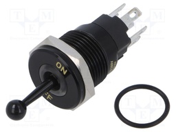 Switch: toggle; Pos: 2; SPDT; ON-ON; 5A/250VAC; -40÷85°C; IP67; brass