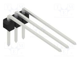 Connector: pin strips; pin header; male; PIN: 3; 2.54mm; THT; 1x3