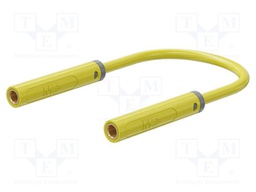 Test lead; 60VDC; 30VAC; 19A; banana socket 4mm,both sides
