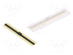 Connector: pin strips; pin header; male; PIN: 34; 2.54mm; SMT; 1x34