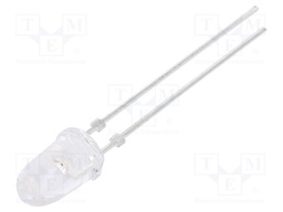 LED; 5mm; red; 1000÷5500mcd; 4°; 20mA; 1.9÷2.6V; Front: convex