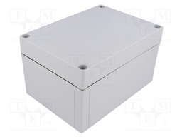 Enclosure: multipurpose; X: 130mm; Y: 180mm; Z: 100mm; MNX; grey; IK08