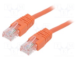Patch cord; U/UTP; 5e; stranded; CCA; PVC; orange; Len: 2m; 26AWG