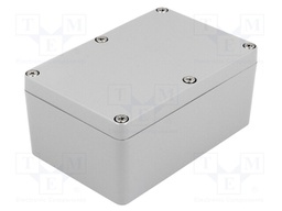 Enclosure: multipurpose; X: 80mm; Y: 120mm; Z: 55mm; aluminium; grey