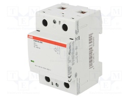 Contactor: 2-pole installation; NO x2; 24VAC; 24VDC; 100A; DIN; ESB