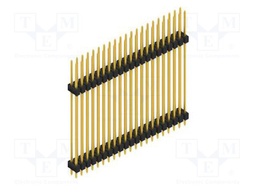 Connector: pin strips; pin header; male; PIN: 42; 2.54mm; THT; 2x21