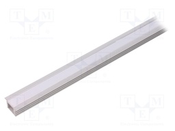 Profiles for LED modules; mat; recessed; L: 1m; aluminium
