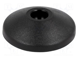 Foot; Base dia: 39mm; polyamide; H: 10.4mm; Mount.hole diam: 10mm