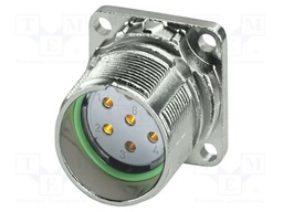 Connector: M23; socket; PIN: 7; soldering; straight; IP68; M23 PRO